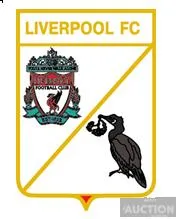 фото, значок футбол  ФК Ливерпуль Англия  (серия герб города и эмблема клуба)