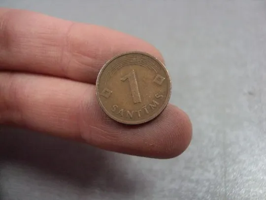 монета латвия 1 сантим 1992 №8510 З аукціону