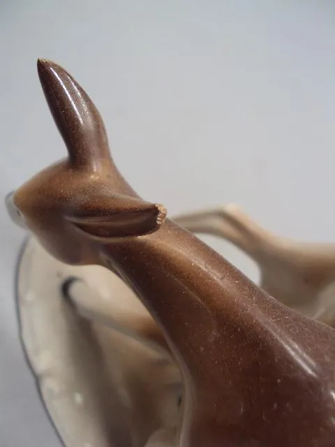 Фигура фарфор статуэтка Германия олени ГДР высота 15 см, длина 16,5 см №14203 Характеристики