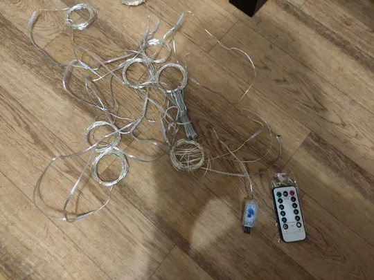 Штора , Светодиодная Гирлянда-занавеска на окно, 3х3 м с пультом&quot;  300 led Інтернет-аукціон