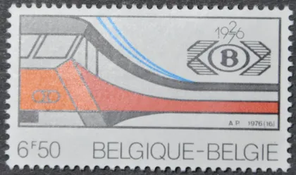фото, Бельгия ЖД Транспорт 1976 MNH