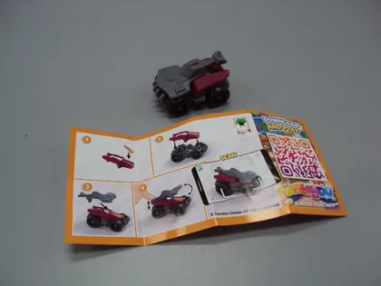 фото, Фигурка киндер сюрприз VQ064 Ferrero машинка монстр-трак с языком Monster Truck №18596л