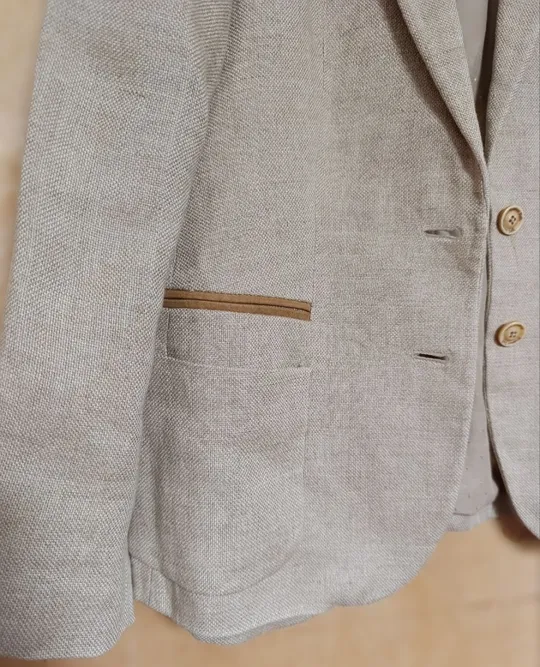 Жакет лляний massimo dutti, жіночий, бежевий, оригінал Продаж