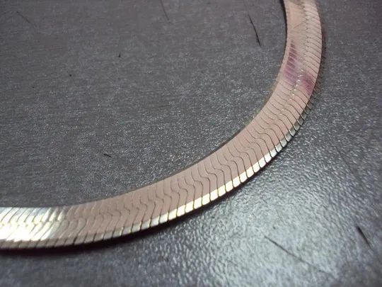 Цепочка змейка серебро 925 проба украина вес 34,3 г длина 51,3 см №10455 Інтернет-аукціон