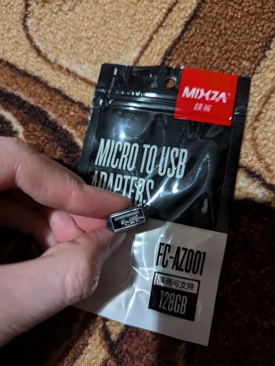 Купити 50шт Mixza MicroUSB - OTG USB 2.0 адаптери для смартфонів для флешок