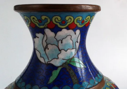 Колекційна антикварна ваза клуазоне Cloisonne мідь XIX століття Характеристики