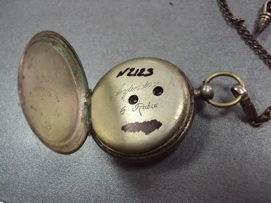 часы карманные cylindre серебро под ключ №51 (№2123) З аукціону