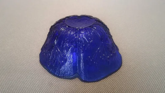 Креманка ваза міні цукерниця піала старе радянське кольорове синье кобальтовое скло Вживане Де купити