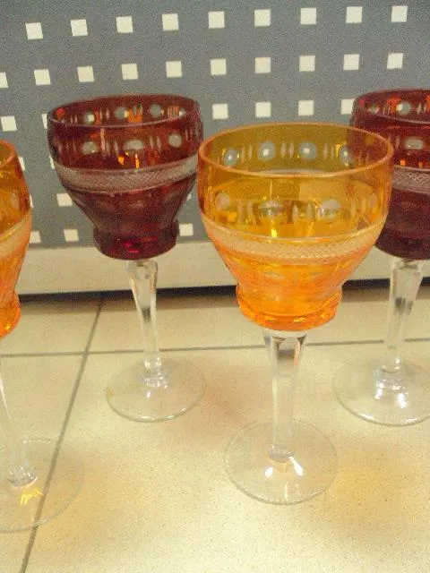 Бокалы чешское стекло богемия лот 6 шт №478п Продаж