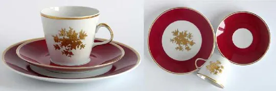 Чайно/кавовий сервіз порцеляна позолота 1960-ті НДР Недорого