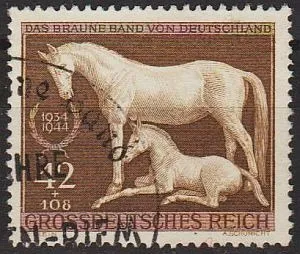 фото, 1944 - Рейх - Гонки в Мюнхені Mi.899 _2.70 € _гаш