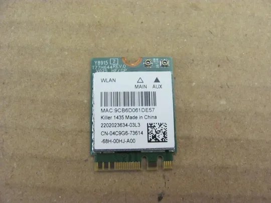 577-18 WI-FI адаптер QCNFA344A 04C9G6 для DELL Alienware 15 R3 оригінал Ціна