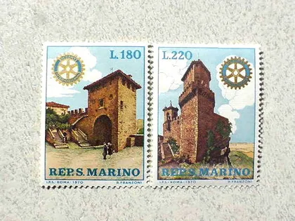 фото, Серія поштових марок  Сан-Марино 1970 рік **