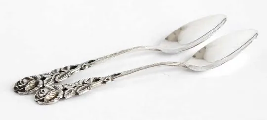 Срібні ложечки Rose 2 шт. #3 800 проба Germany Де купити