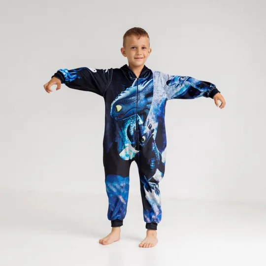 Кигуруми для детей до 3 лет 3D Беззубик 3877_0_98 16981 98 см Ціна