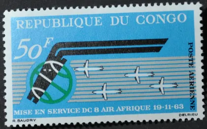 фото, Конго Авиапочта 1963