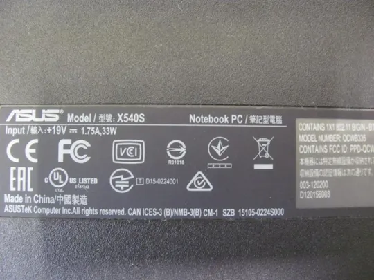 №37-1 Кришка (дно, корито, піддон) корпуса 13NB0B31AP0301 для ASUS X540S оригінал Продаж