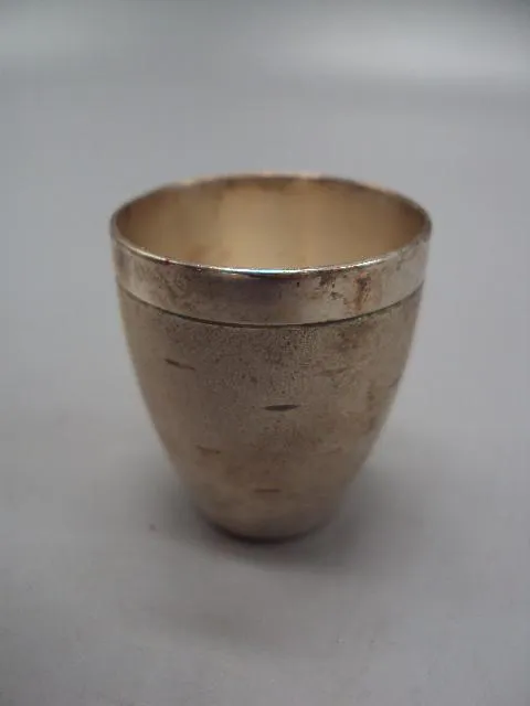 Рюмка стопка мнц посеребрение высота 4 см, диаметр 3,5 см №13746 Де купити