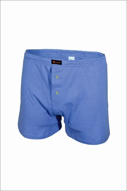 фото, Однотонні боксерки чоловічі на ґудзиках Lans L01/003 бавовна джинс 4XL