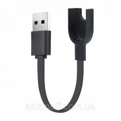 фото, USB кабель / зарядний пристрій Xiaomi Mi Band 2 Чорний