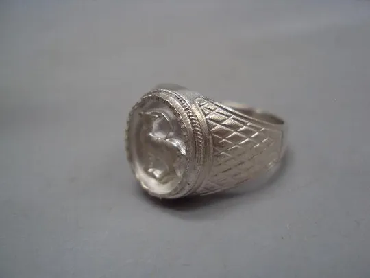 Мужской перстень кольцо овал зодиак Козерог гороскоп серебро Украина вес 6,04 г размер 19,5 №15153 Інтернет-аукціон