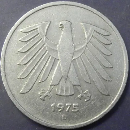 фото, 5 марок 1975 D ФРН