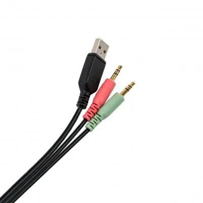 Наушники Vinga HSCU-100 Gaming LED Black (HSCU-100) З аукціону