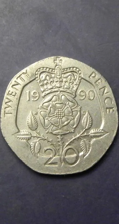 20 пенсів 1990 Британія Ціна