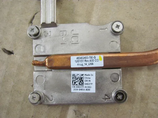 номер0285-24 термотрубка системи охолодження 0463TY для DELL LATITUDE E5420 оригінал Де купити