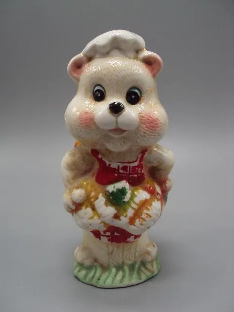 Подставка для кухонных принадлежностей, столовых приборов мишка фарфор карандашница 18 см №13476 Ціна