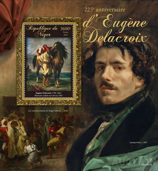 Нигер-Живопись- Эжен Делакруа-2023 Чистый полный красивый комплект. MNH. Ціна