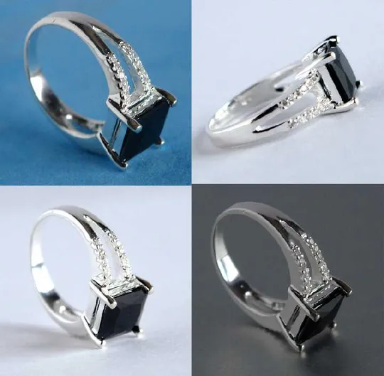 Срібна каблучка кілечко онікс циркони 925 проба Austria Де купити