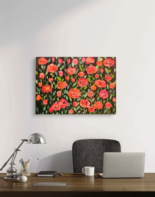 Картина  &quot;Троянди&quot; З аукціону