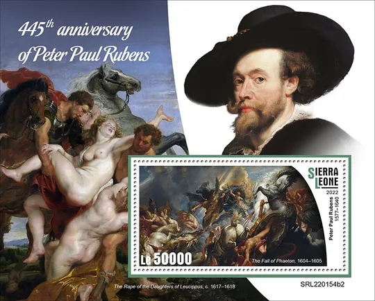 Купити Сьерра Леоне -Живопись-Рубенс-2022.Чистый полный красивый комплект-2 Блока+ М/Лист. MNH.