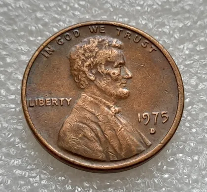 фото, (8151 ря) 1 цент 1975 D США