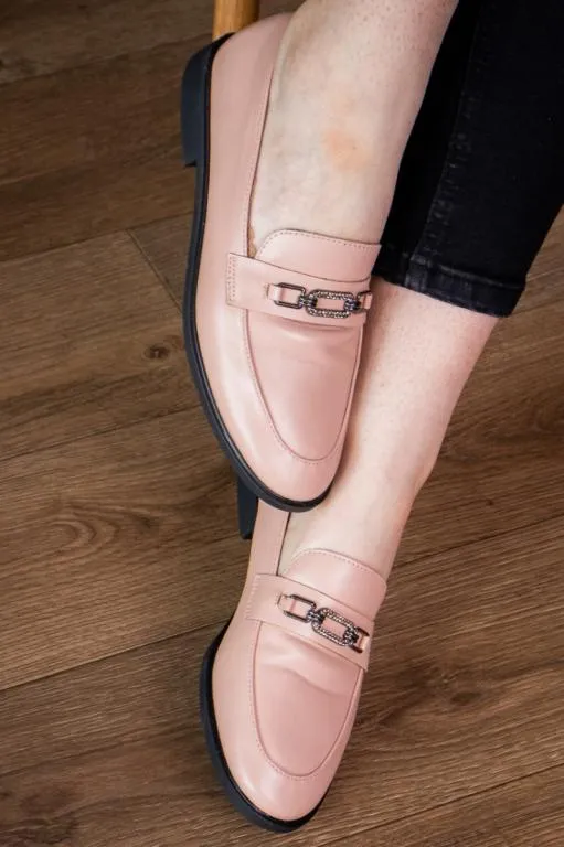 Женские мокасины Fashion Diva 1932 37 размер 24 см Бежевый Продаж