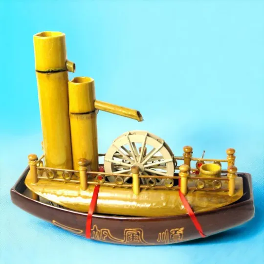 Настольный бамбуковый фонтан для дома, офиса 31,5х37х14 см Корабль Характеристики