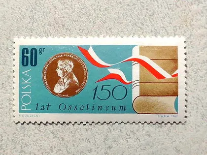 фото, Поштова марка Польща 1967 рік **