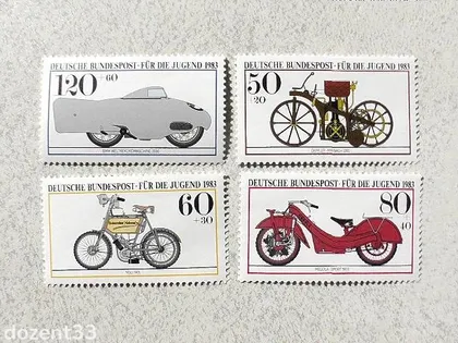 фото, Серія поштових марок Німеччина " Техніка " 1983 рік