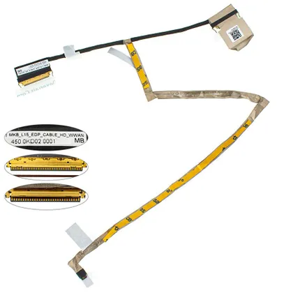 фото, Шлейф матриці для ноутбука Dell (Latitude: E3510, 3510) HD 30pin LED (450.0KD02.0001)