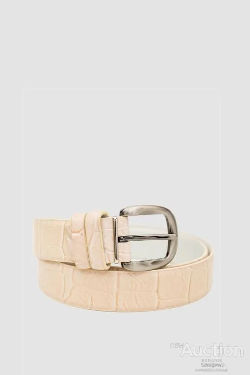 Ремень женский, цвет светло-бежевый, 196R3510W1 Ціна
