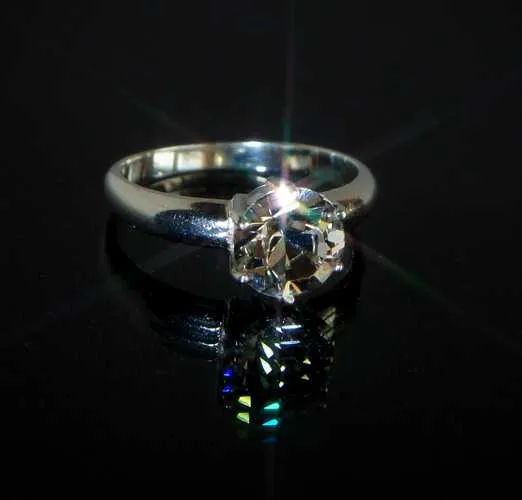 Каблучка кільце солітер з цирконом срібло 925 проба Austria Де купити