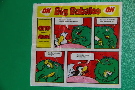 ВКЛАДИШ ЕТИКЕТКА ВІД ЖУВАЛЬНОЇ ГУМКИ вкладыш OK Big Babaloo OTTO und ALWIN Продаж