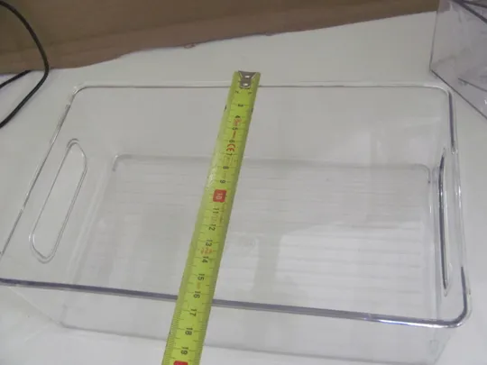 Набір 6 шт холодильника органайзери, штабелюваний холодильник органайзер, холодильник, висувний ящик, кухонний ящик, холодильник, для холодильника, з ручкою, без бісфенолу А (18) З аукціону