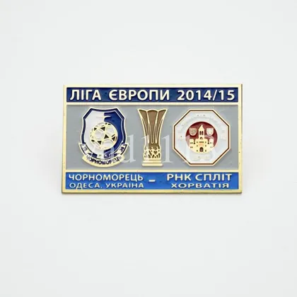 фото, футбол значок  ФК Черноморец Одесса Украина - Сплит Хорватия Лига Европы 2014-15