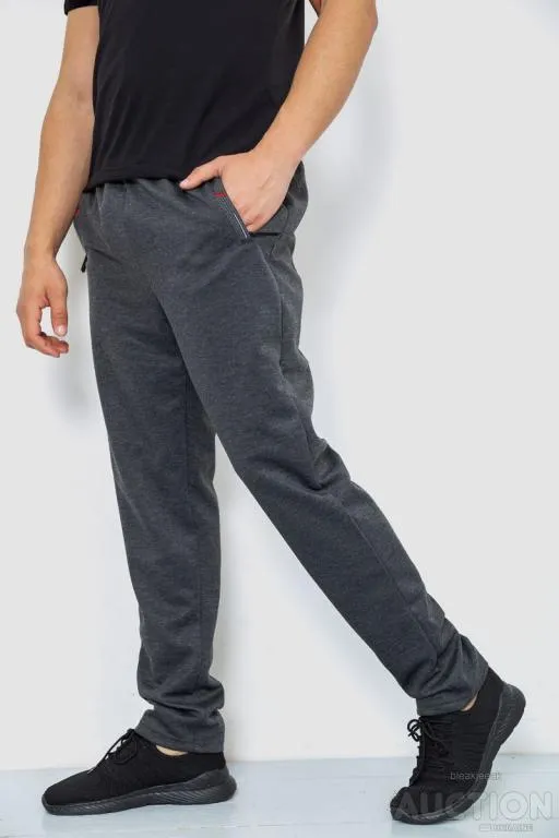 Спорт штаны мужские, цвет темно-серый, 244R41666 З аукціону