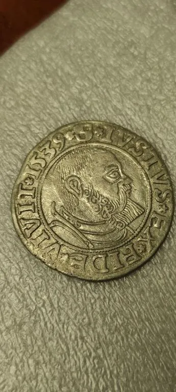 1539 год Монета грош серебро герцог  Альбрехт Прусский хорошее состояние np913. Ціна