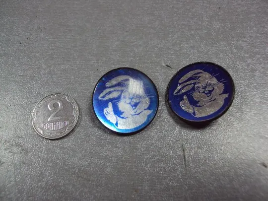 знак детский заяц зайчик круглый лот 2 шт №3681 Ціна