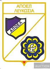 фото, значок футбол  ФК АПОЭЛ Никосия Кипр  (серия герб города и эмблема клуба)