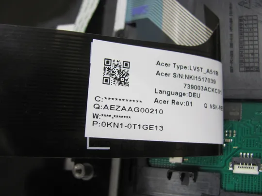 738-4 Кришка панель палмрест тачпад 13N1-3PA04010 клавіатура робоча EAZAAG00210 для Acer TravelMate P2510 оригінал Характеристики